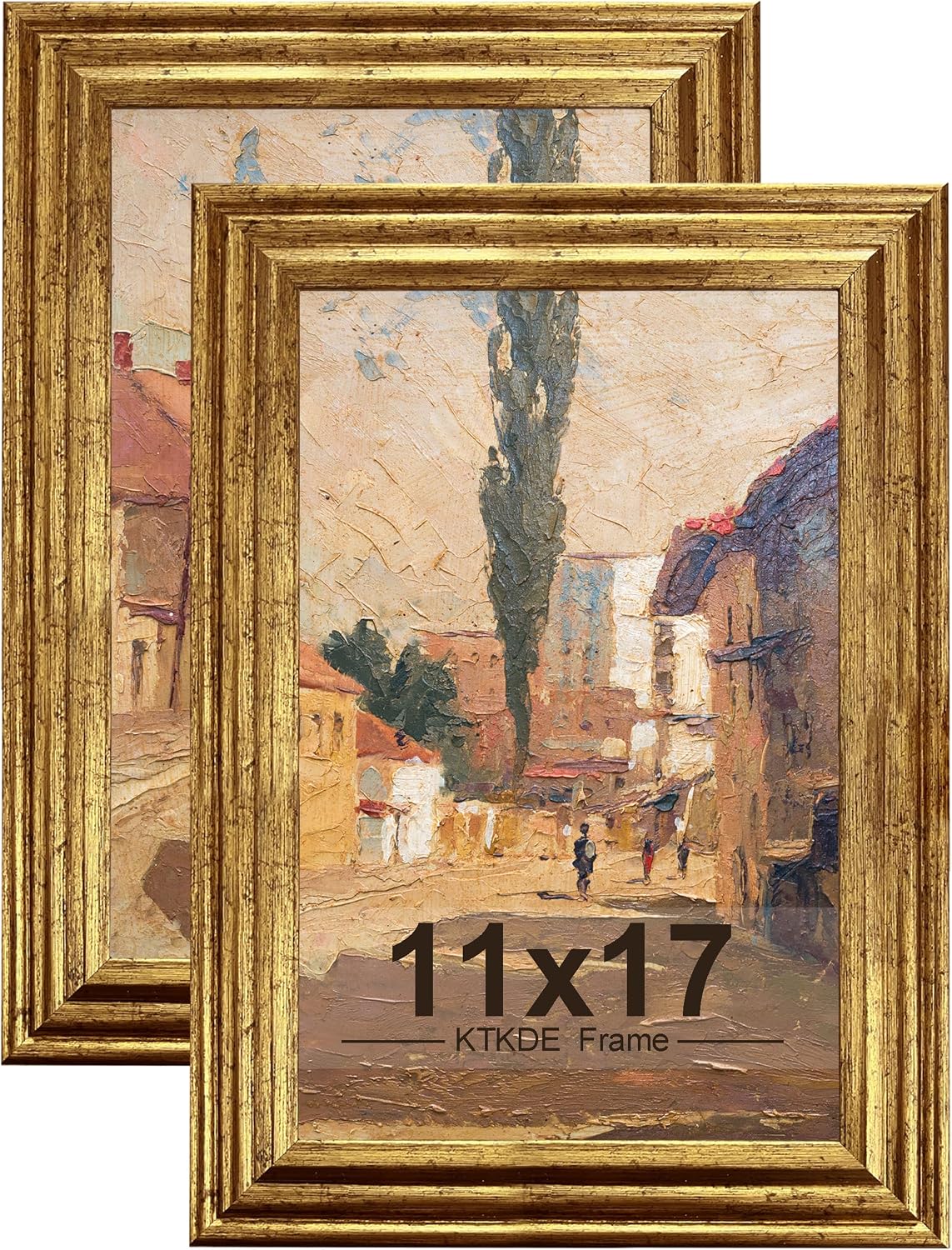 Gold Ornate Textured Frames - Multi-Size